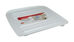 Rubbermaid 15.3 In. L X 14.3 In. W X 1.3 In. H White Plastic Dish Drainer