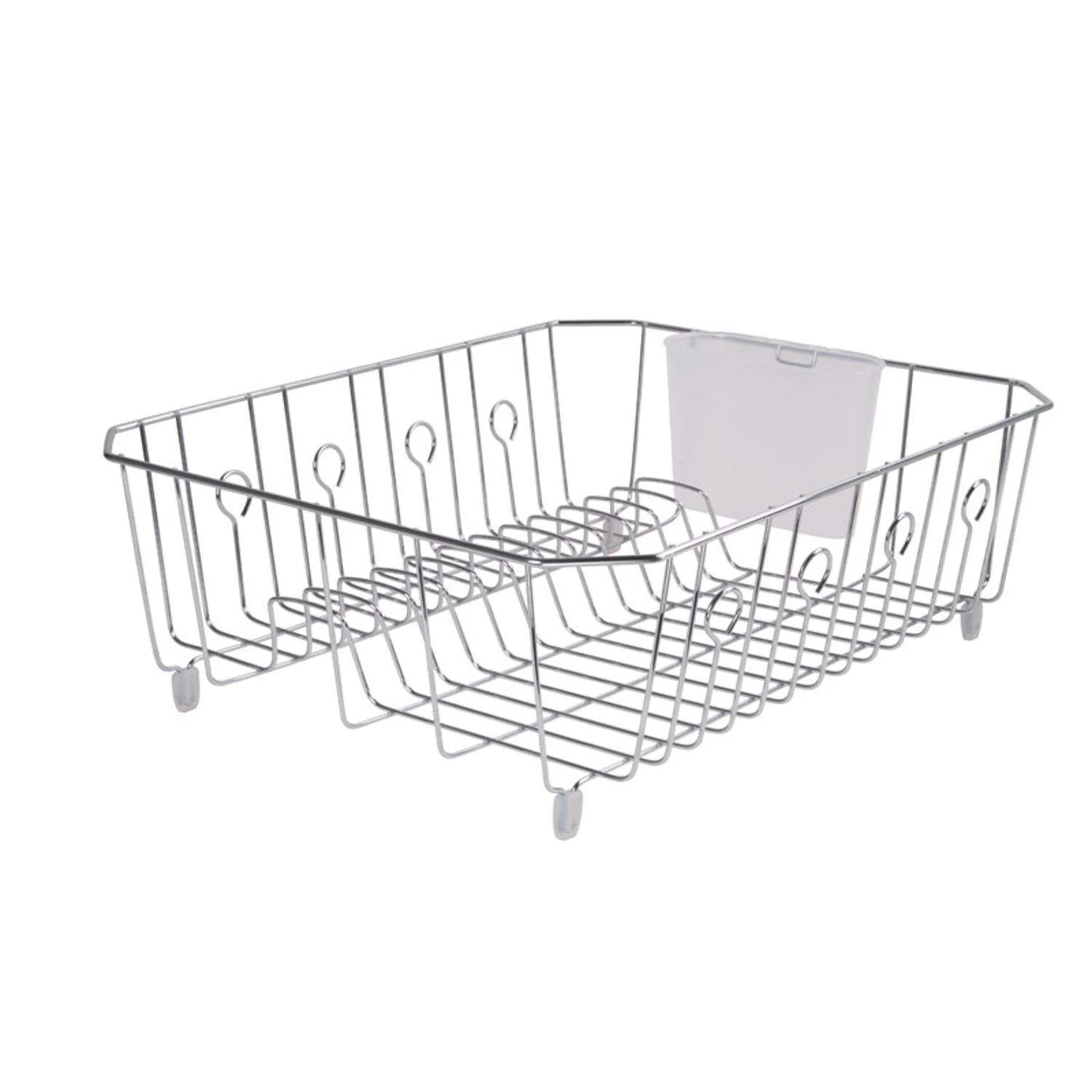Rubbermaid 17.6 In. L X 13.8 In. W X 5.9 In. H Chrome Steel Dish Drainer