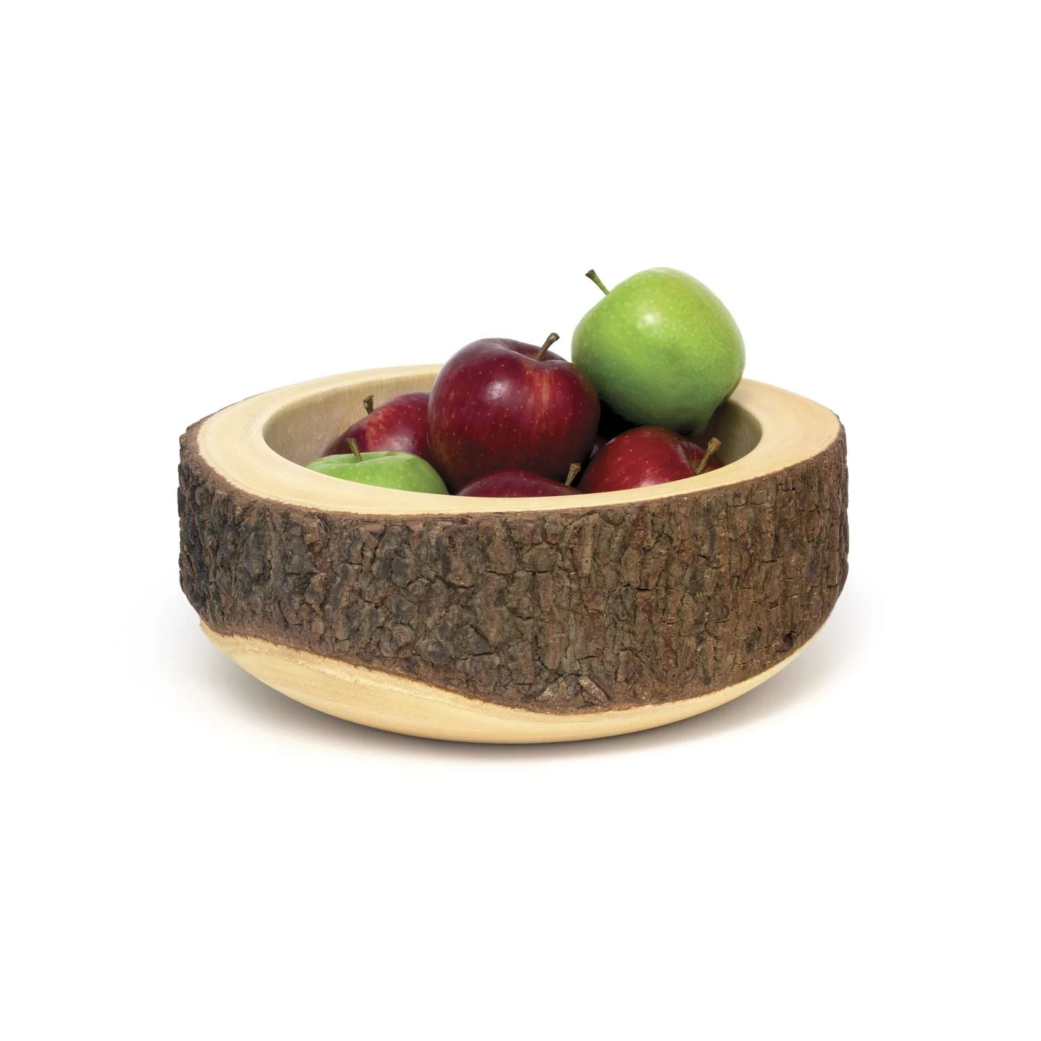 Lipper International 9.5 Oz Acacia Wood Rustic Bark Serving Bowl 1 Pk