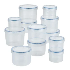 Lock & Lock Easy Essentials Clear Food Storage Container Set 6 Pk