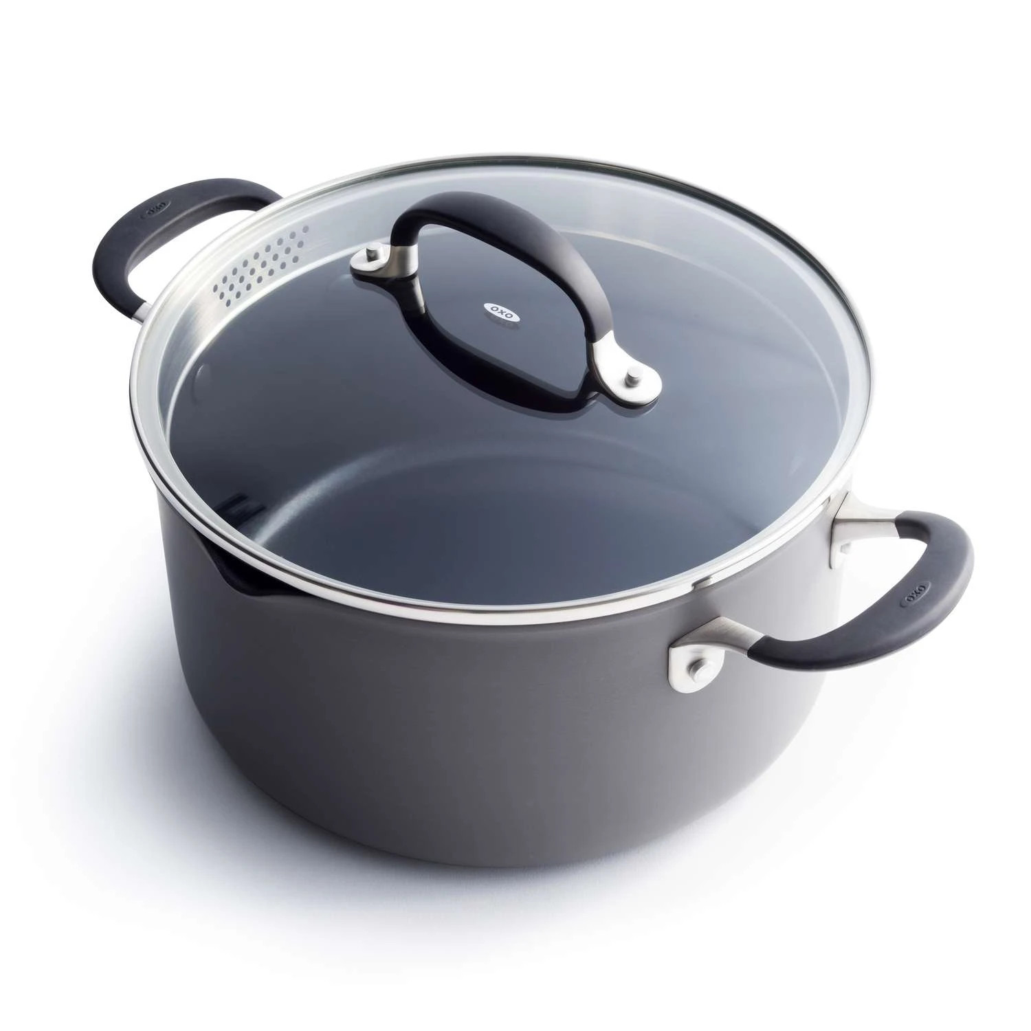 OXO Good Grips Anodized Aluminum Stock Pot 6 Qt Black - Image 3