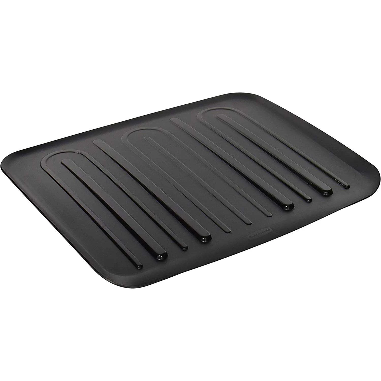 Rubbermaid 18 In. L X 14.8 In. W X 1.3 In. H Black Plastic Dish Drainer - Image 2
