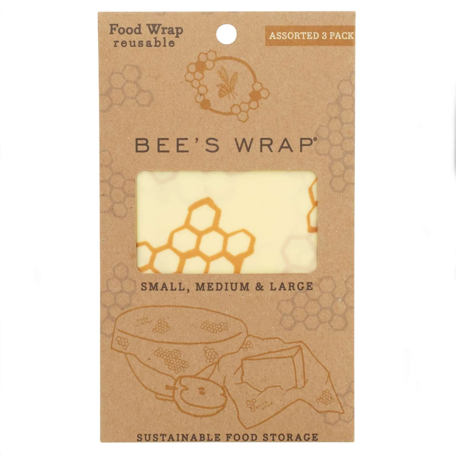 Bee's Wrap Beige Food Wrap 1 Pk - Image 3