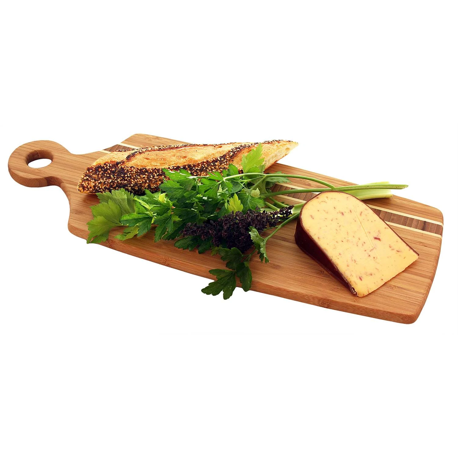 Totally Bamboo Caribbean 20.63 In. L X 7.75 In. W X 0.63 In. Bamboo Cutting Board - Image 2