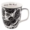 Karma Gifts Boho Black/White Ceramic Bee Mug 3.7 In. D 1 Pk