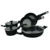 Moneta Nova Aluminum 8 Pc. Pot/Pan Set Black