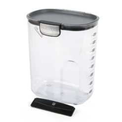 Progressive ProKeeper 4.36 Qt Black/Clear Flour Container 1 Pk