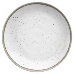 TarHong Gray/White Melamine Kiln Dinner Plate 1 Each