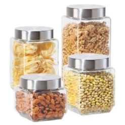 OGGI Clear Canister Set 4 Pk