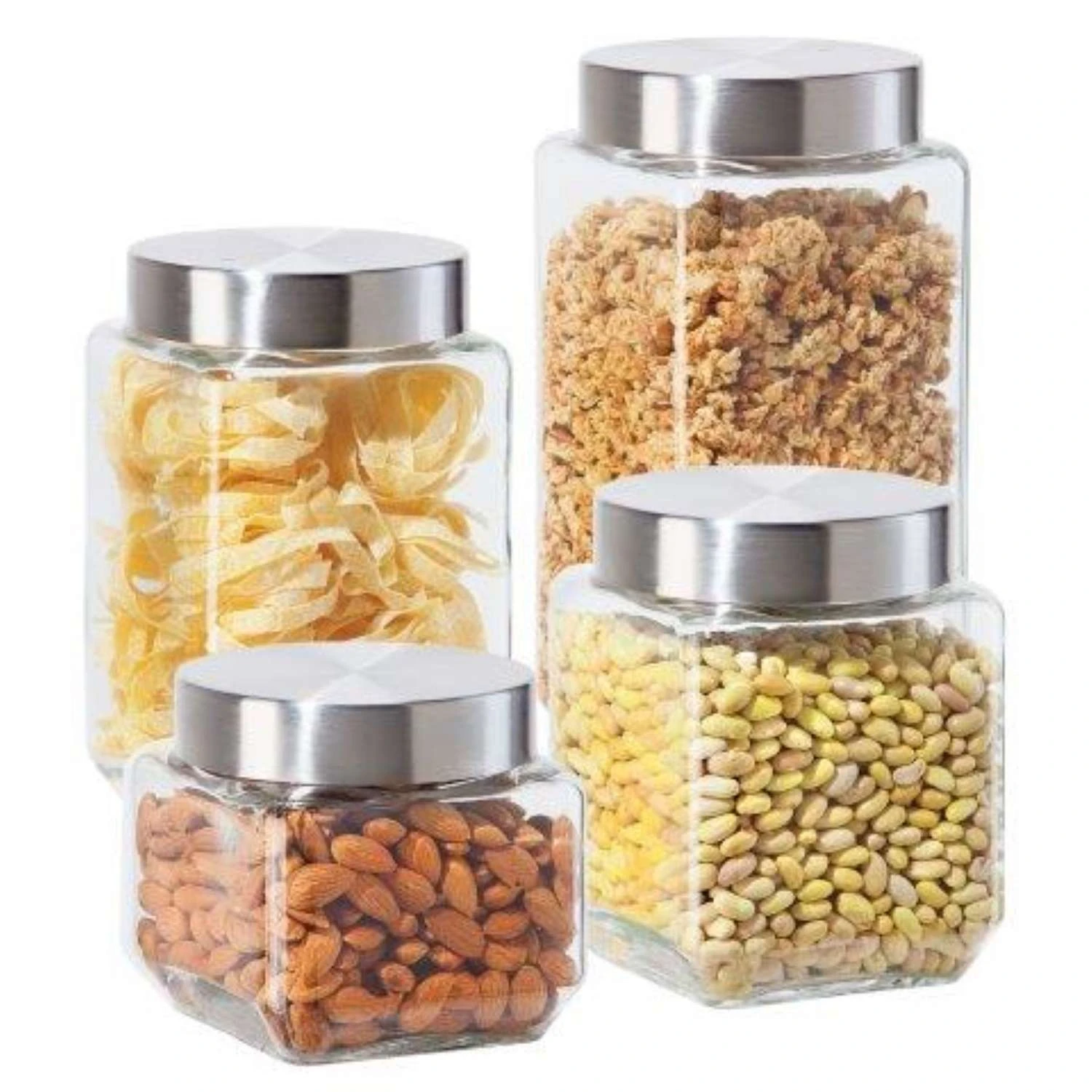 OGGI Clear Canister Set 4 Pk