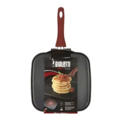 Bialetti Aluminum Griddle Black/Red