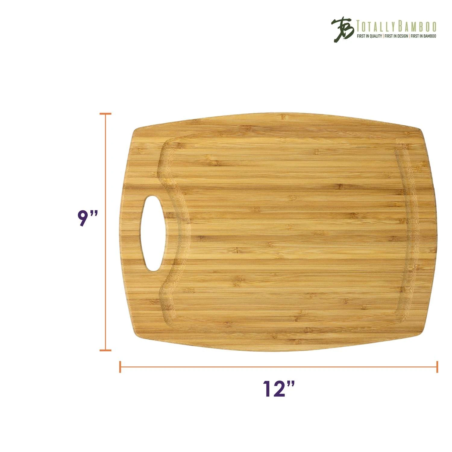 Totally Bamboo GreenLite 12 In. L X 9 In. W X 0.38 In. Bamboo Cutting Board - Image 6