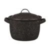 Graniteware Steel Stock Pot 4 Qt Black