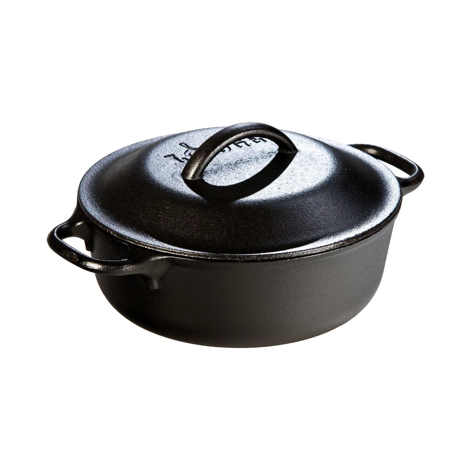 Lodge Cast Iron Dutch Oven 2 Qt Black