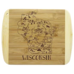 Totally Bamboo A Slice Of Life 11 In. L X 8.75 In. W X 0.5 In. Bamboo Cutting Board