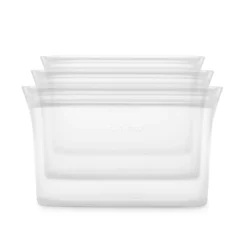 Zip Top Frost Food Storage Container Set 3 Pk