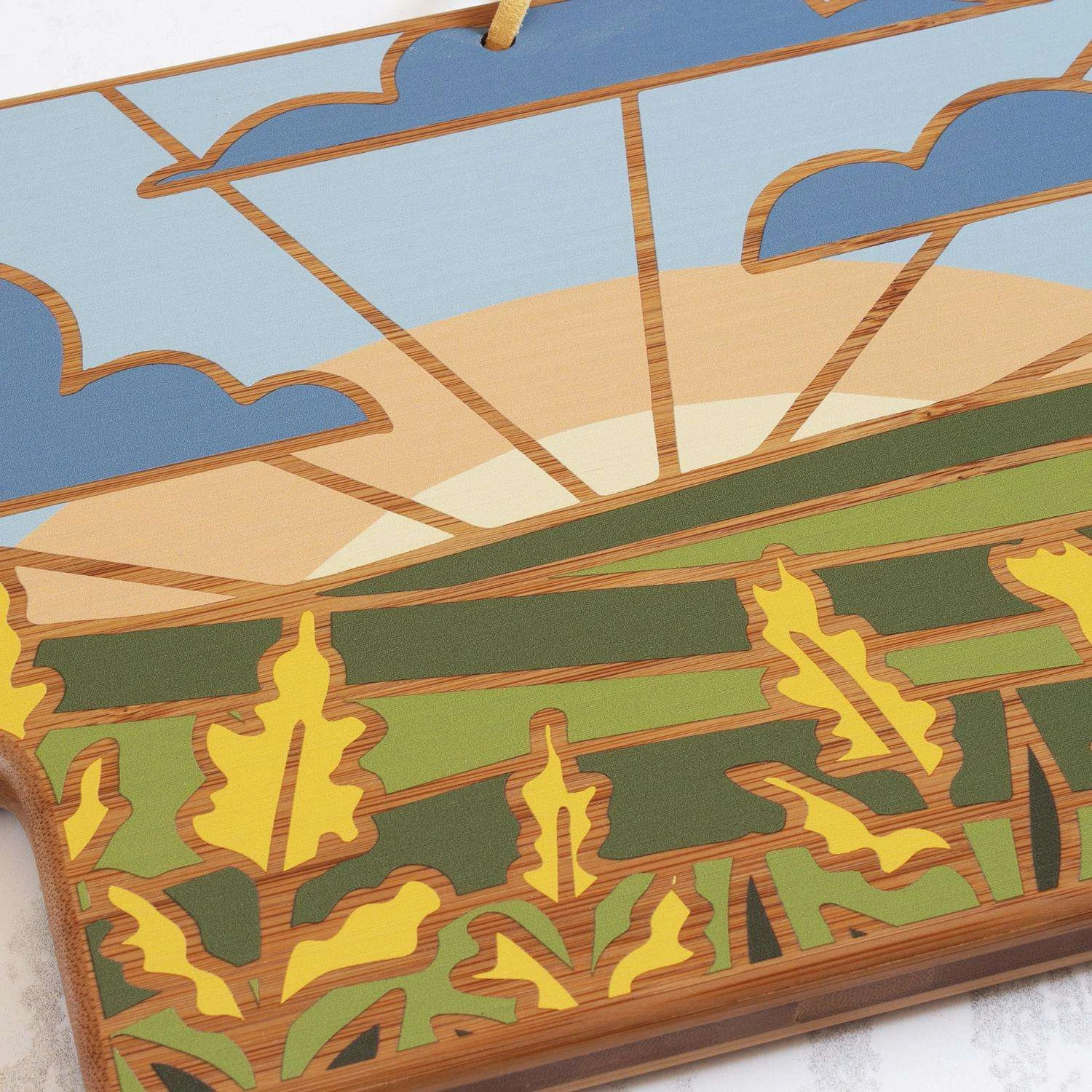 Totally Bamboo 18 In. L X 9 In. W X 1 In. Bamboo Nebraska Serving & Cutting Board 1 Pk - Image 7